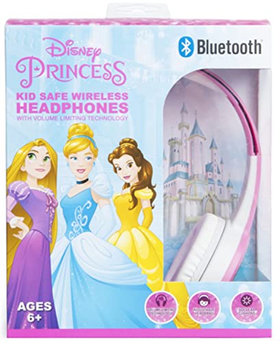 Disney Princess Bluetooth Kid-Safe Wireless Headphones - Volume Limiting - UTLTY