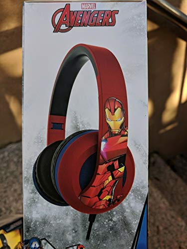 Marvel Avengers Sound Stereo Headphones, Adjustable & Foldable Headband, 3.5Mm Jack, Wired, Tangle-Free, Comfotable Ear Cushions - UTLTY