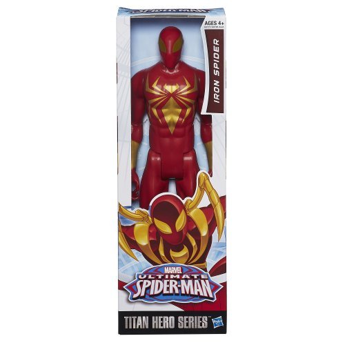 Marvel Ultimate Spider-Man Titan Hero Series Iron Spider Figure - 12 Inch - UTLTY