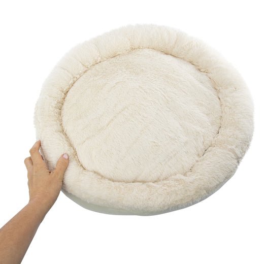 Plush round pet bed 22in - Utlty - UTLTY