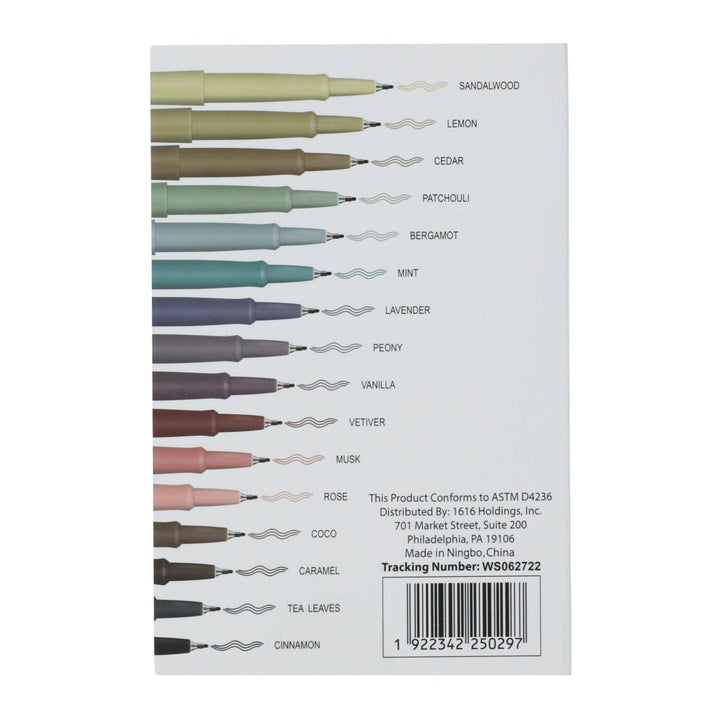 Zegsy 16-count scented felt tip pens - UTLTY