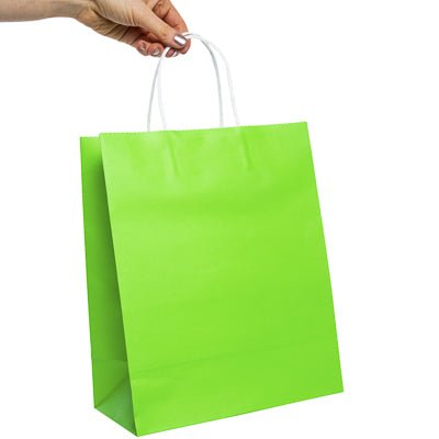 Zegsy 6-count medium neon gift bags 13in x 10.5in - UTLTY