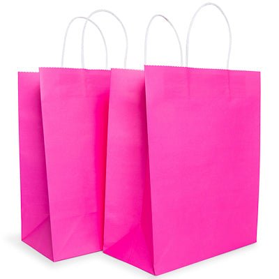 Zegsy 6-count medium neon gift bags 13in x 10.5in - UTLTY