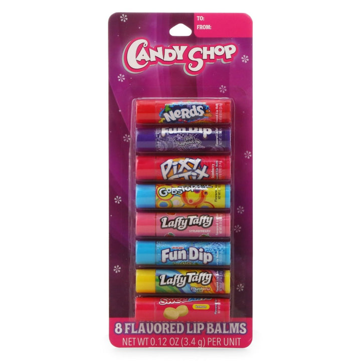 Zegsy candy shop flavored lip balms 8-count - UTLTY