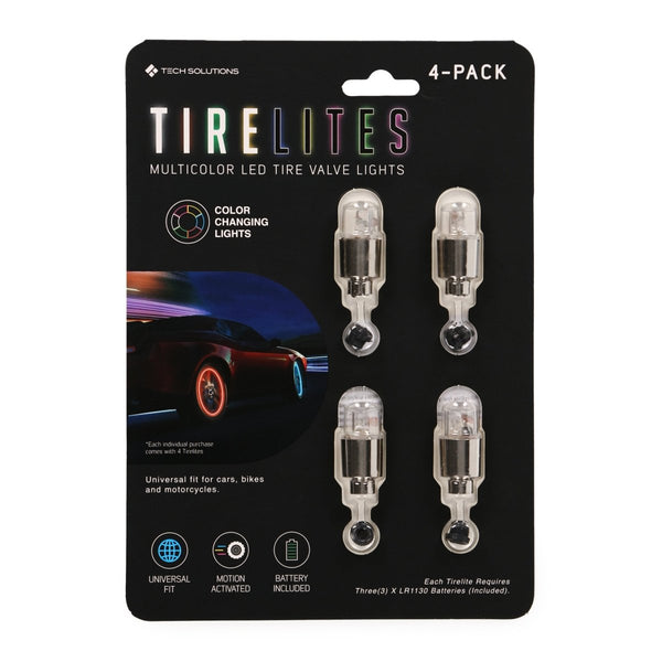 Zegsy car LED motion-activated tire valve lights 4-count - UTLTY