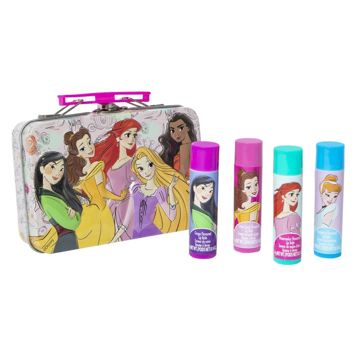 Zegsy Disney Princess plant-based flavored lip balm & storage tin 5-piece set - UTLTY