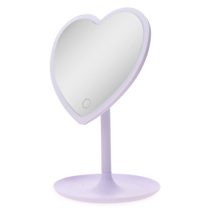 Zegsy heart-shaped LED vanity mirror 13.5in - UTLTY