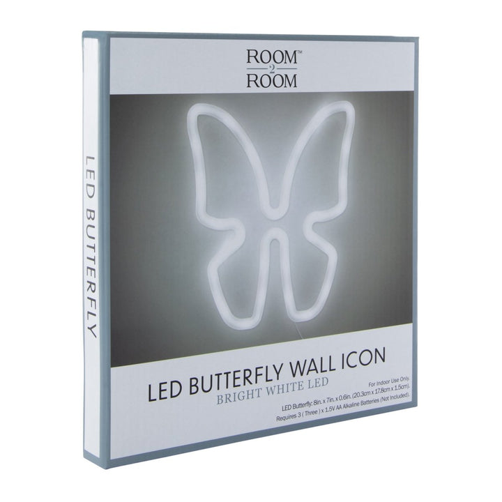 Zegsy LED butterfly icon wall light 8in x 7in - UTLTY