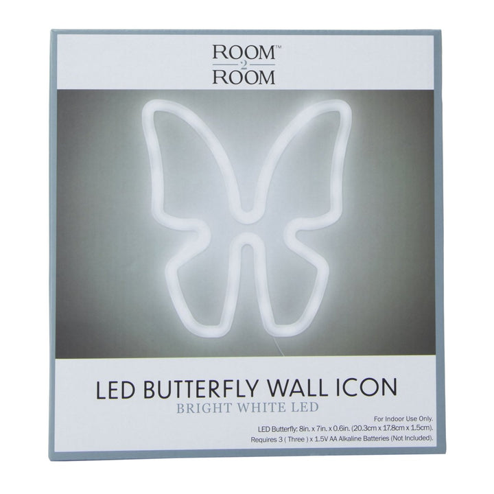 Zegsy LED butterfly icon wall light 8in x 7in - UTLTY