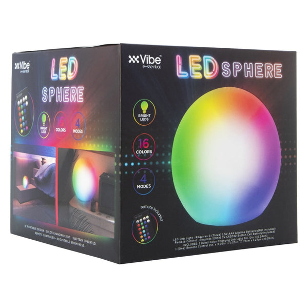 Zegsy LED color change sphere light with remote 6in - UTLTY