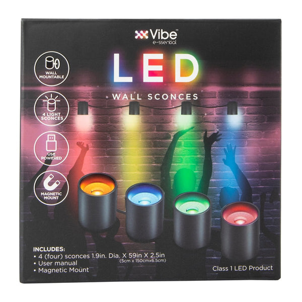 Zegsy LED color wall sconces 4-pack - UTLTY