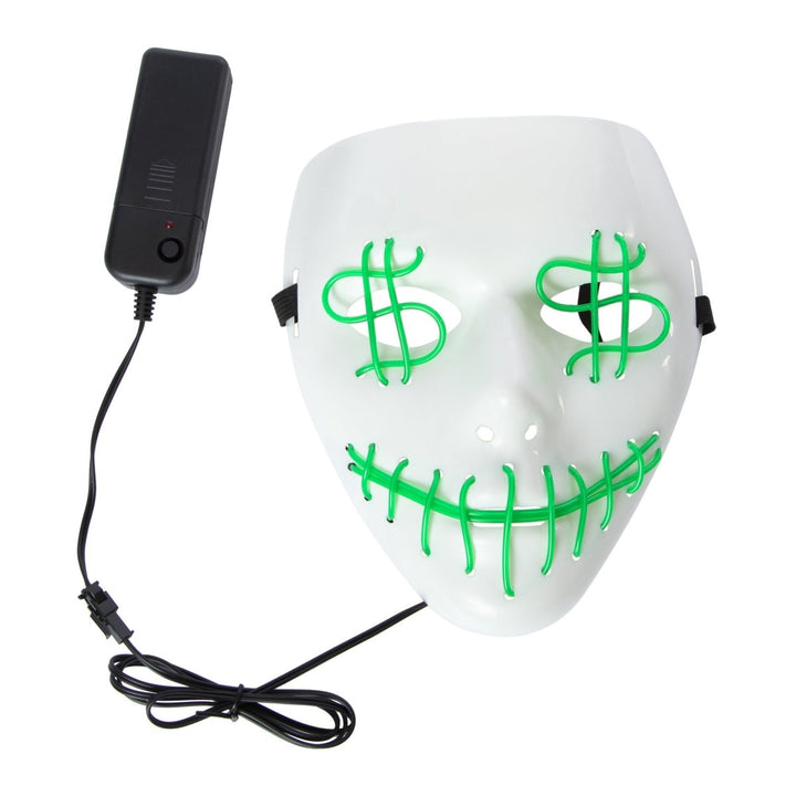 Zegsy LED halloween mask 9.7in x 7.3in - UTLTY