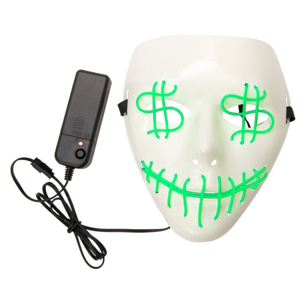 Zegsy LED halloween mask 9.7in x 7.3in - UTLTY