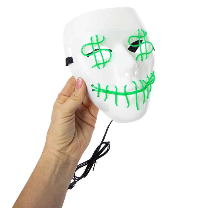 Zegsy LED halloween mask 9.7in x 7.3in - UTLTY