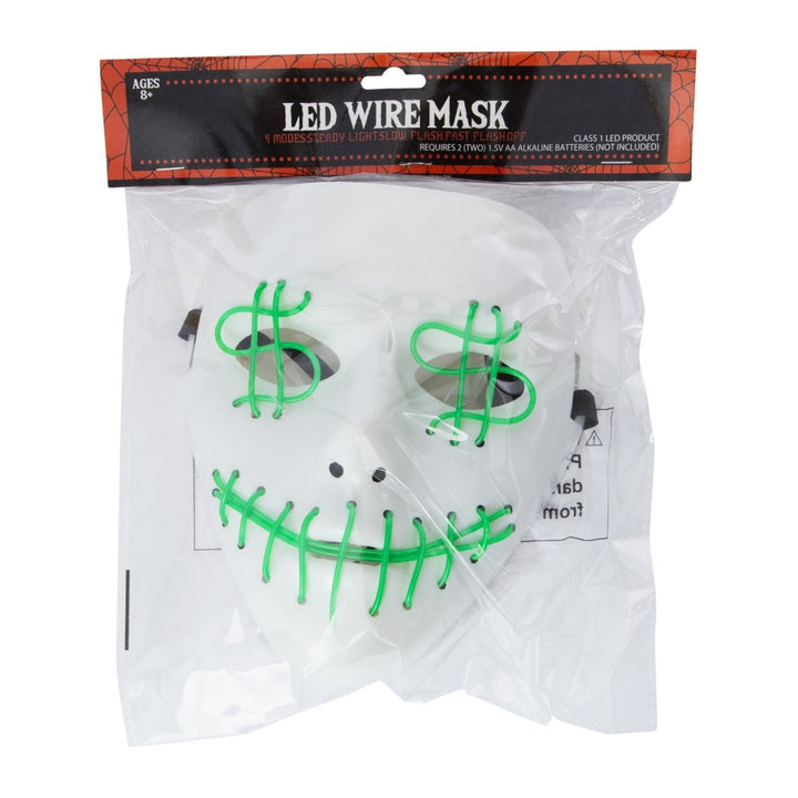 Zegsy LED halloween mask 9.7in x 7.3in - UTLTY