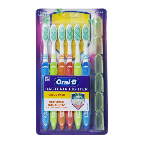 Zegsy oral-b® bacteria fighter toothbrush value pack 6-count - UTLTY