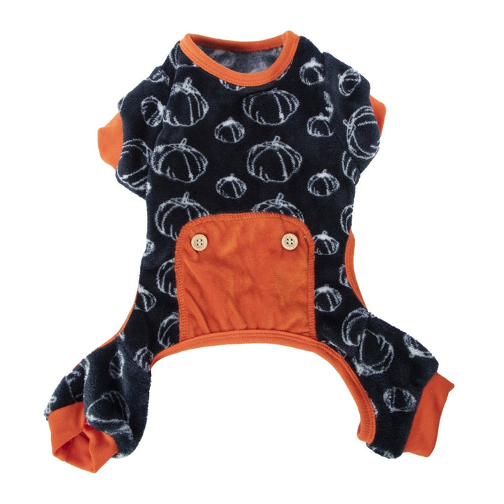 Zegsy pumpkin halloween plush pet pajamas - UTLTY