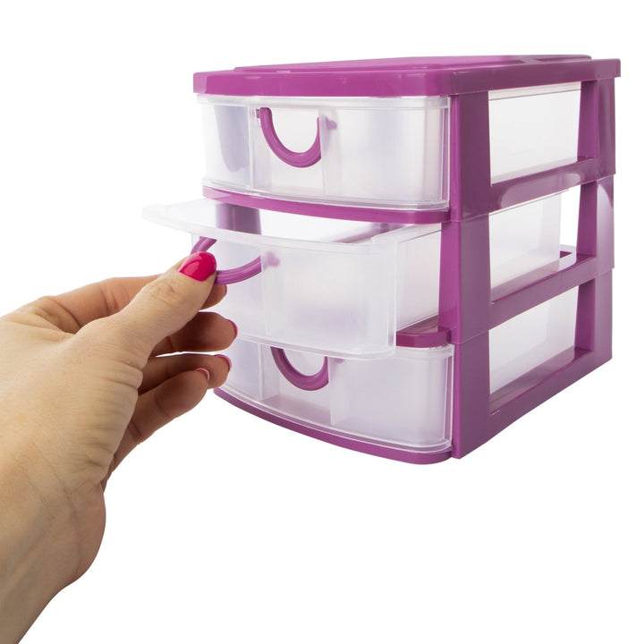 Zegsy stackable 3-drawer mini organizer 7.5in - UTLTY