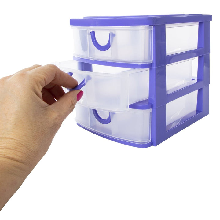 Zegsy stackable 3-drawer mini organizer 7.5in - UTLTY