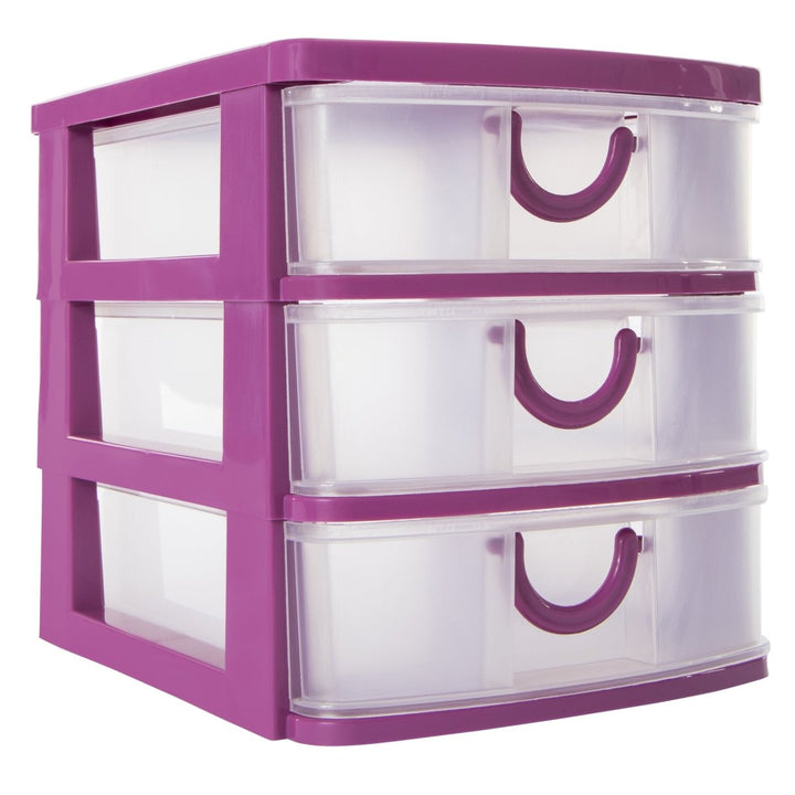 Zegsy stackable 3-drawer mini organizer 7.5in - UTLTY