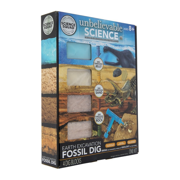 Zegsy the science squad® unbelievable science earth excavation fossil dig STEM kit - UTLTY