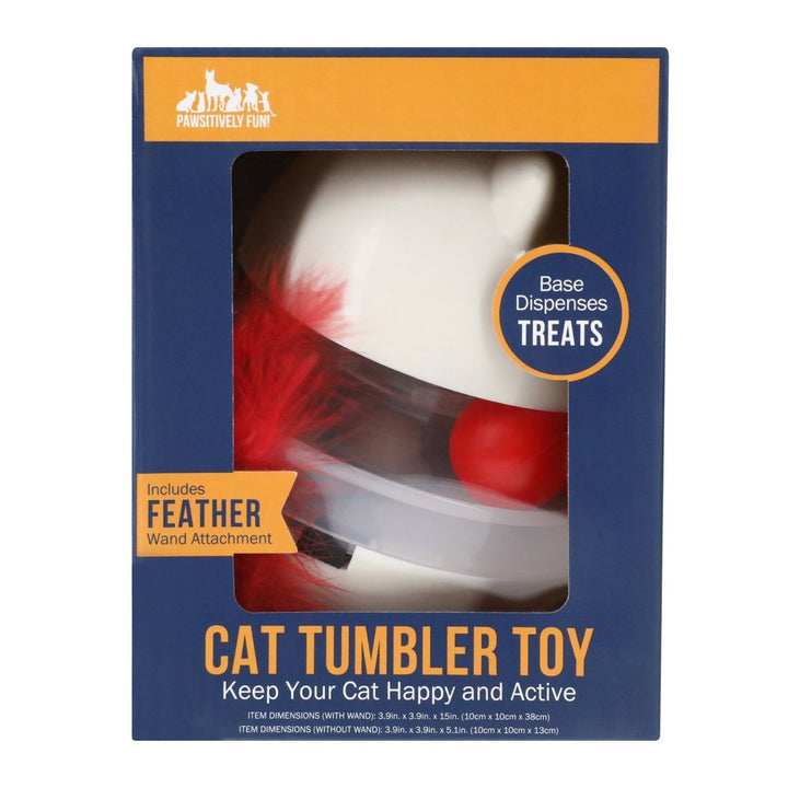 Zegsy treat-dispensing cat tumbler toy - UTLTY