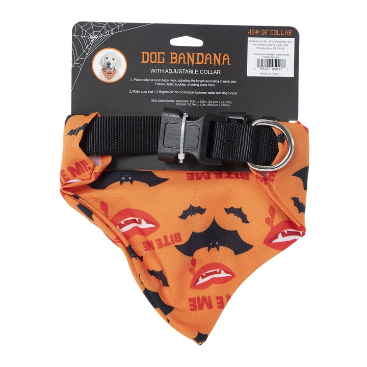 Zegsy vampire bats halloween pet collar & bandana set - UTLTY