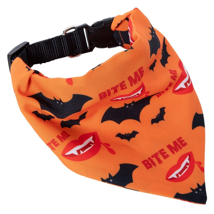 Zegsy vampire bats halloween pet collar & bandana set - UTLTY